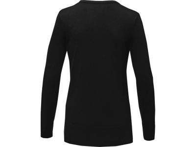Женский пуловер с V-образным вырезом Stanton, черный, изображение 3