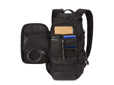 Рюкзак SWISSGEAR, чёрный, полиэстер 1680D, 24 х 15,5 х 46 см, 15,5 л, изображение 9