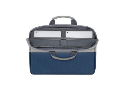 RIVACASE 7532 grey/dark blue сумка для ноутбука 15.6», изображение 11