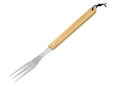 Вилка для барбекю с деревянной ручкой BBQ, изображение 1