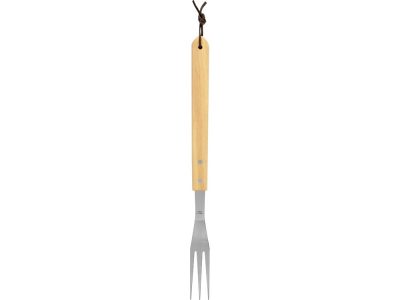 Вилка для барбекю с деревянной ручкой BBQ, изображение 2