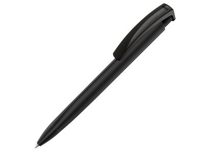 Ручка пластиковая шариковая трехгранная Trinity Gum soft-touch, черный, изображение 1