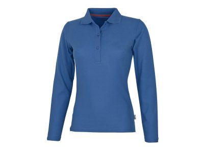 Рубашка поло Point женская с длинным рукавом, небесно-голубой, изображение 1