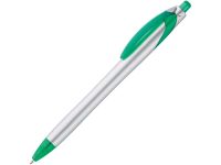 Ручка шариковая Каприз Сильвер, серебристый/зеленый, изображение 1