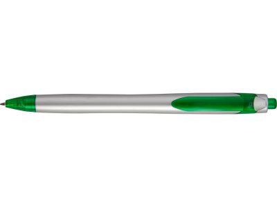 Ручка шариковая Каприз Сильвер, серебристый/зеленый, изображение 2