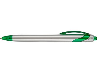 Ручка шариковая Каприз Сильвер, серебристый/зеленый, изображение 3