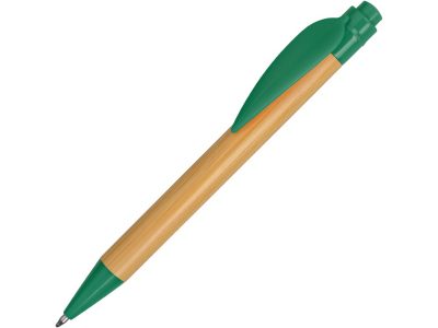 Ручка шариковая Листок, бамбук/зеленый — 18480.03_2, изображение 1