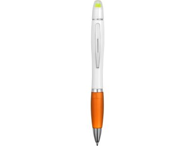 Ручка шариковая с восковым маркером белая/оранжевая — 73310.13_2, изображение 2