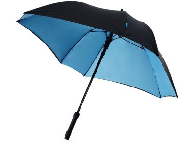 Зонт трость Square, полуавтомат 23, черный/синий — 10906500_2, изображение 1