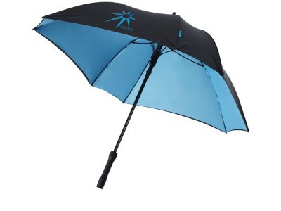 Зонт трость Square, полуавтомат 23, черный/синий — 10906500_2, изображение 3