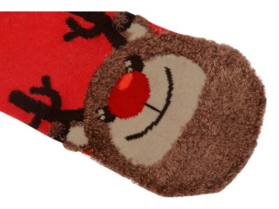 Набор носков с рождественской символикой в мешке мужские, 2 пары, красный, изображение 8