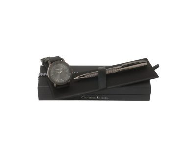 Подарочный набор Capline: часы наручные, ручка шариковая. Christian Lacroix, изображение 1
