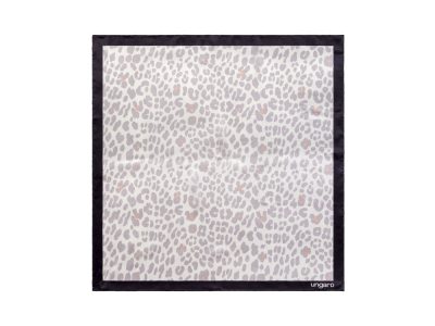 Шелковый платок Léopardo White-grey, изображение 1