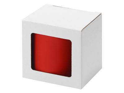 Коробка для кружки с окном, 11,2х9,4х10,7 см., белый, изображение 2