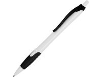 Ручка шариковая Santa Monica, белый/черный, черные чернила — 10639600_2, изображение 1