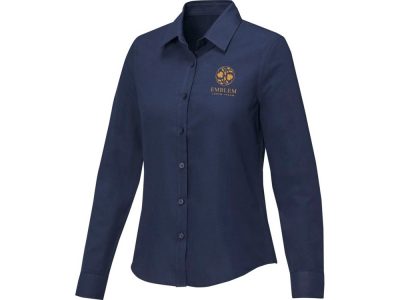 Pollux Женская рубашка с длинным рукавом, темно-синий, изображение 5