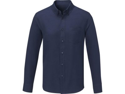 Pollux Мужская рубашка с длинными рукавами, темно-синий, изображение 3