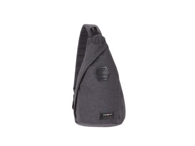 Рюкзак SWISSGEAR на одно плечо, ткань Grey Heather/ полиэстер 600D PU, 25х15х45 см, 7 л, серый, изображение 3