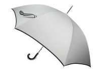 Зонт трость Ривер, механический 23, серебристый/черный — 10904401_2, изображение 2