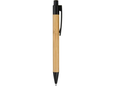 Ручка шариковая Borneo из бамбука, черный, черные чернила — 10632200_2, изображение 3