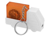 Брелок-рулетка Автомобиль, 1 м., с фонариком, белый/оранжевый — 719474_2, изображение 1
