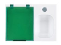 Подставка под ручку и скрепки Потакет, белый/зеленый — 599403_2, изображение 4