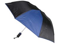 Зонт складной Логан полуавтомат, черный/синий, изображение 2