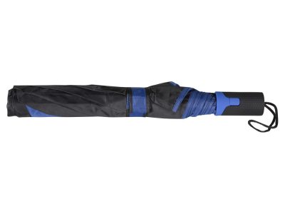 Зонт складной Логан полуавтомат, черный/синий, изображение 4
