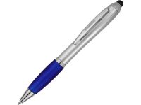 Ручка-стилус шариковая Nash, серебристый/синий — 10678500_2, изображение 1