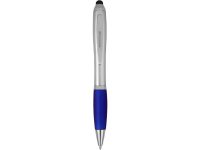 Ручка-стилус шариковая Nash, серебристый/синий — 10678500_2, изображение 3