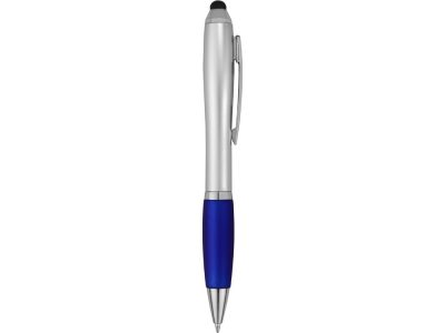 Ручка-стилус шариковая Nash, серебристый/синий — 10678500_2, изображение 4