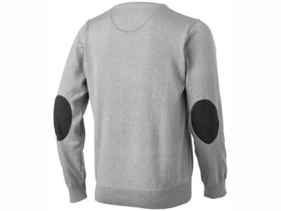 Пуловер Spruce мужской с V-образным вырезом, серый меланж, изображение 3