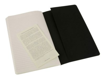 Записная книжка Moleskine Cahier (в линейку, 3 шт.), Large (13х21см), черный — 50712107_2, изображение 3
