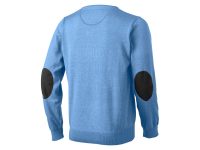 Пуловер Spruce мужской с V-образным вырезом, светло-синий, изображение 2