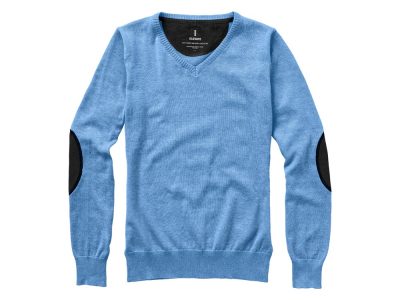 Пуловер Spruce женский с V-образным вырезом, светло-синий, изображение 5