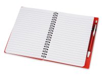 Блокнот Контакт с ручкой, красный — 413501_2, изображение 3