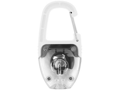 Брелок — фонарик с отражателем и карабином, белый/прозрачный — 10425600_2, изображение 2
