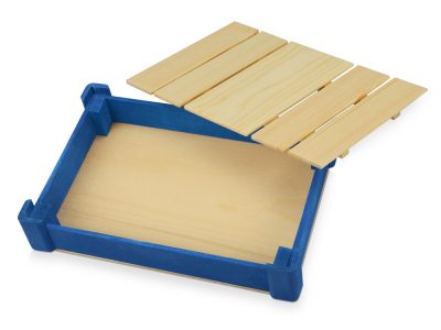 Подарочная деревянная коробка, синий — 625039_2, изображение 3