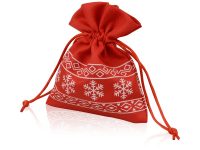Мешочек подарочный новогодний, хлопок, малый, красный — 995017_2, изображение 1