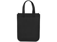 Маленькая ламинированная сумка для покупок, черный — 12034500_2, изображение 3