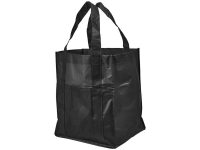 Ламинированная сумка для покупок, черный — 12036900_2, изображение 1