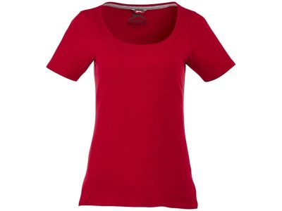 Женская футболка с короткими рукавами Bosey, темно-красный, изображение 4