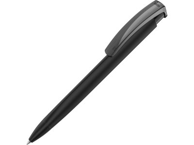 Ручка шариковая трехгранная UMA TRINITY K transparent GUM, soft-touch, черный — 187926.07_2, изображение 1
