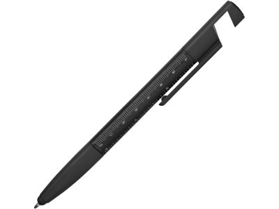 Ручка-стилус металлическая шариковая многофункциональная (6 функций) Multy, черный — 71530.07_2, изображение 3