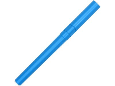 Ручка пластиковая шариковая трехгранная Nook с подставкой для телефона в колпачке, голубой/белый — 13182.10_2, изображение 4