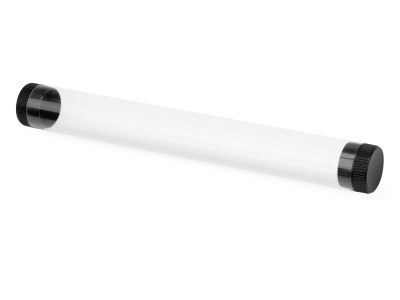 Футляр-туба пластиковый для ручки Tube 2.0, прозрачный/черный — 84560.07_2, изображение 1