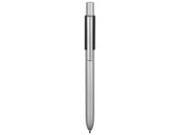Ручка металлическая шариковая Bobble с силиконовой вставкой, серый/черный — 11563.07_2, изображение 2