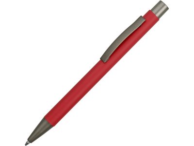 Ручка металлическая soft touch шариковая Tender, красный/серый — 18341.01_2, изображение 1