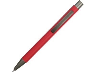 Ручка металлическая soft touch шариковая Tender, красный/серый — 18341.01_2, изображение 2