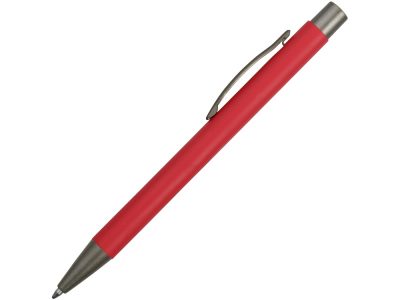 Ручка металлическая soft touch шариковая Tender, красный/серый — 18341.01_2, изображение 3